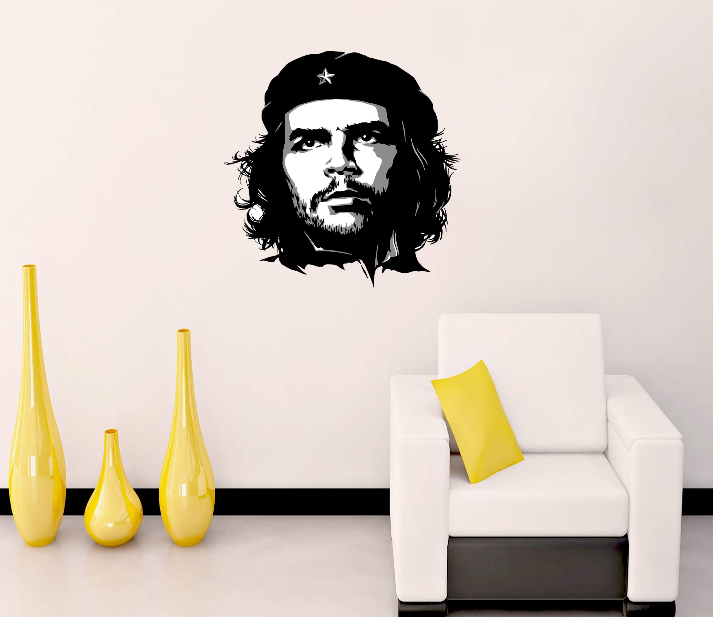 Masstone Che Guevara PVC Vinyl Sticker for Wall (Size: 42 X 42 CM), Multicolour - Pack of 1-image-12