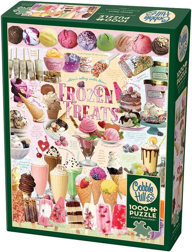 Miniatura 4 de Cobble Hill - Rompecabezas de 1000 piezas, Frozen Treats - Póster de muestra incluido