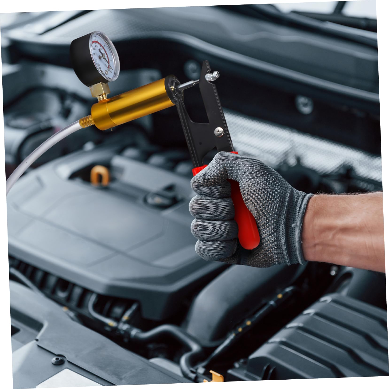 Vacuómetros a Prueba choques probador vacío automotriz vacío automotriz aspiradora presión vacío Mano ensayador Alfombra Antideslizante GPS