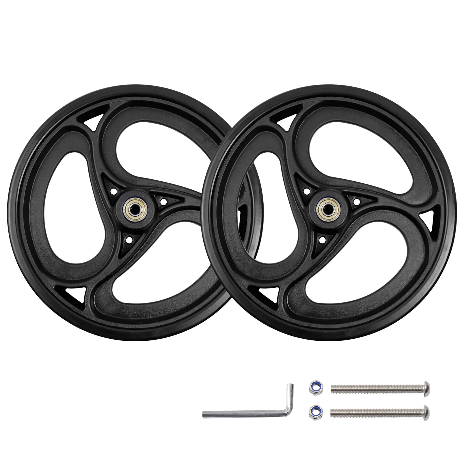 Replace Wheelchair Wheels - 8 Inch Solid Wheels -8