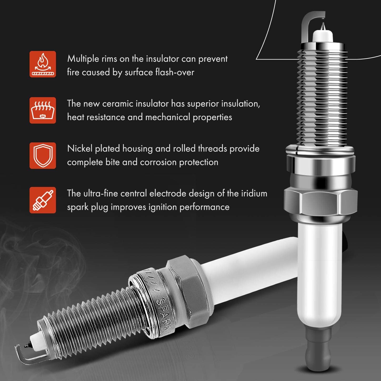 A-Premium Ignition Coils and Spark Plugs Kits Compatible with Hyundai ...