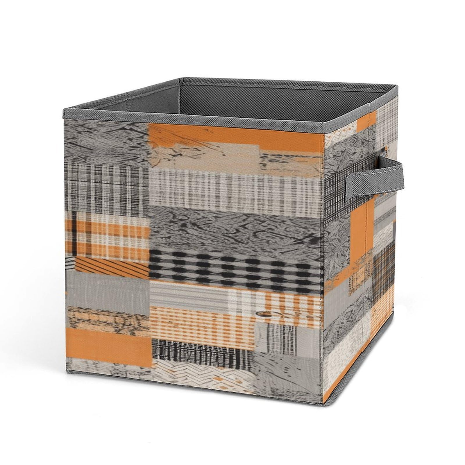 Fekiloot Style Patchwork Pattern Storage Bins Storage Baskets