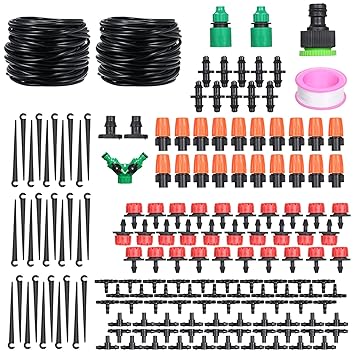 Haibing DIY Saving Water Automatic Micro Drip Irrigation System Garden Greenhouse Irrigation Spray Self Watering Kits