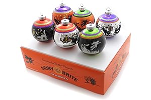 Halloween Signature Flocked Ombre Ornaments