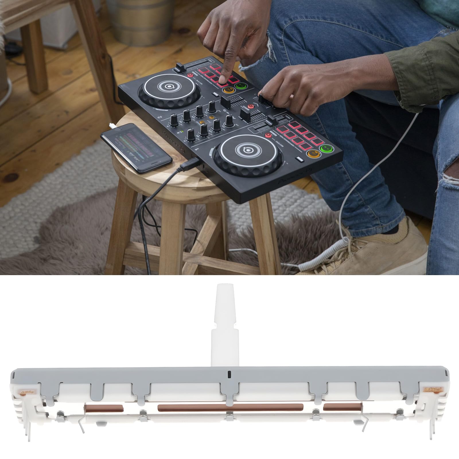 OTOTEC DJ Disc Player Speed Control Push Rod Potentiometer DCV1011 Compatible with Pioneer DDJ 200 400 XDJRR - Image 3