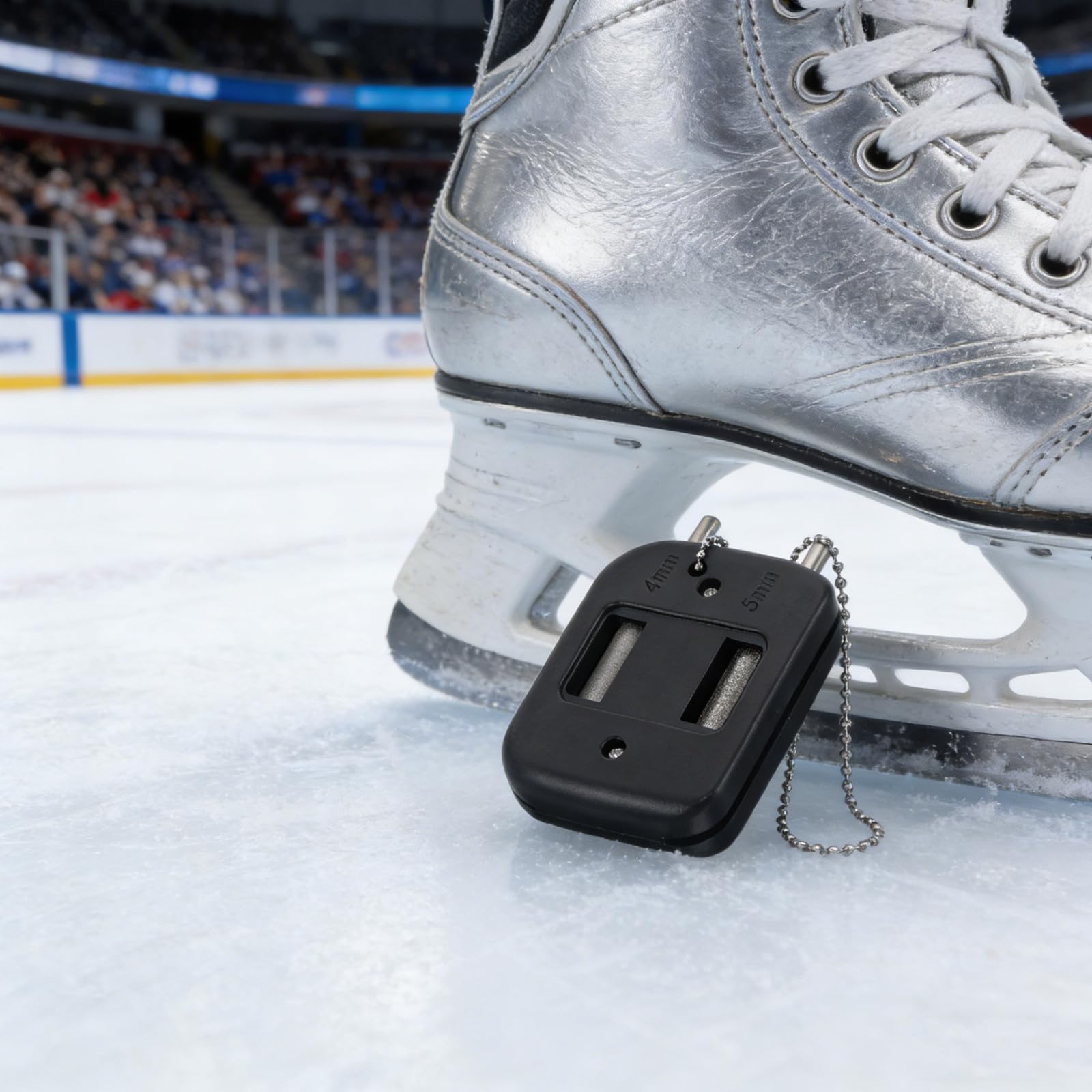 YARNOW Affûteur de Lames de Patins à Glace, Outil d'affûtage Rapide et Pratique pour Patins de Hockey et artistiques, Pierre à aiguiser Manuelle, Accessoires de Patinage pour Patineurs.