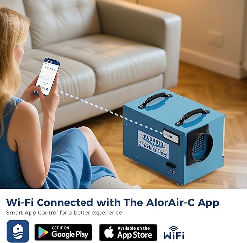 Miniatura 3 de ALORAIR Deshumidificador Wi-Fi Crawlspace, 113 pintas con manguera de drenaje para espacio de arrastre, sótano, restauración de daños comerciales y