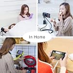 Support de Téléphone Portable Suspendu au Cou Amélioré, Clip de Support de Téléphone Mobile Mains Libres sur Lit/Table 360° Rotation Support de Montage pour iPhone Tablette, Longueur 27.6''/70 cm pour Écran de 4.7''-7.6''