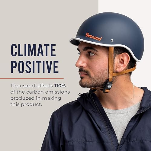 Miniatura 7 de Thousand Heritage 1.0 Adult Bike Helmet; The Original Low Profile Retro Commuter Cycling Helmet Safety Certified for Bicycle Skateboard Skating azul