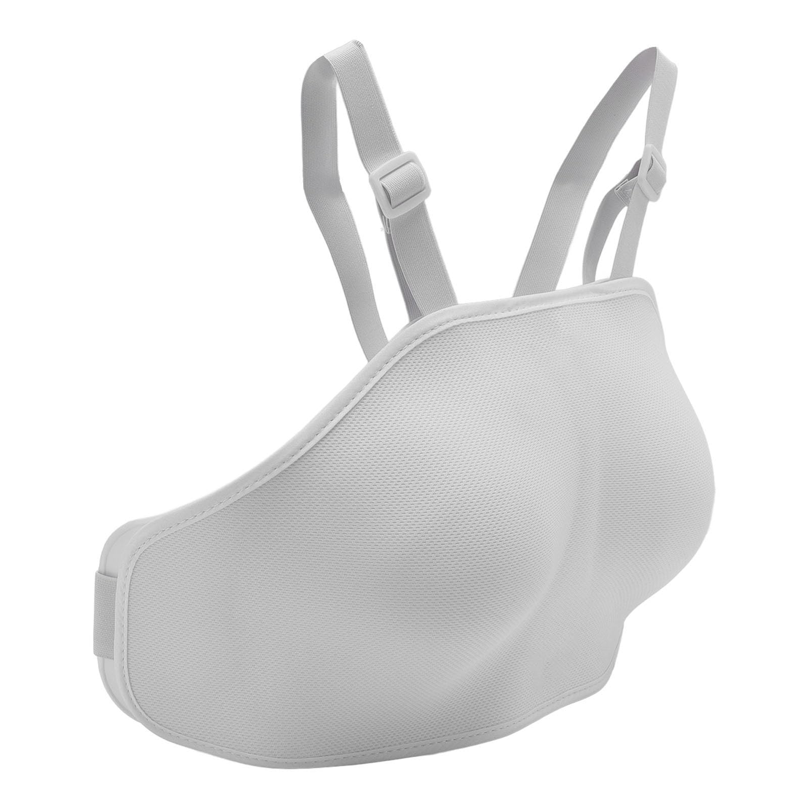 Alomejor Ochraniacz Klatki Piersiowej do Szermierki, Podwójna Miękka Warstwa Plastikowego Napierśnika dla Kobiet Mężczyzn, o Ergonomicznej Konstrukcji i Lekkiej Ochronie, do Zawodów