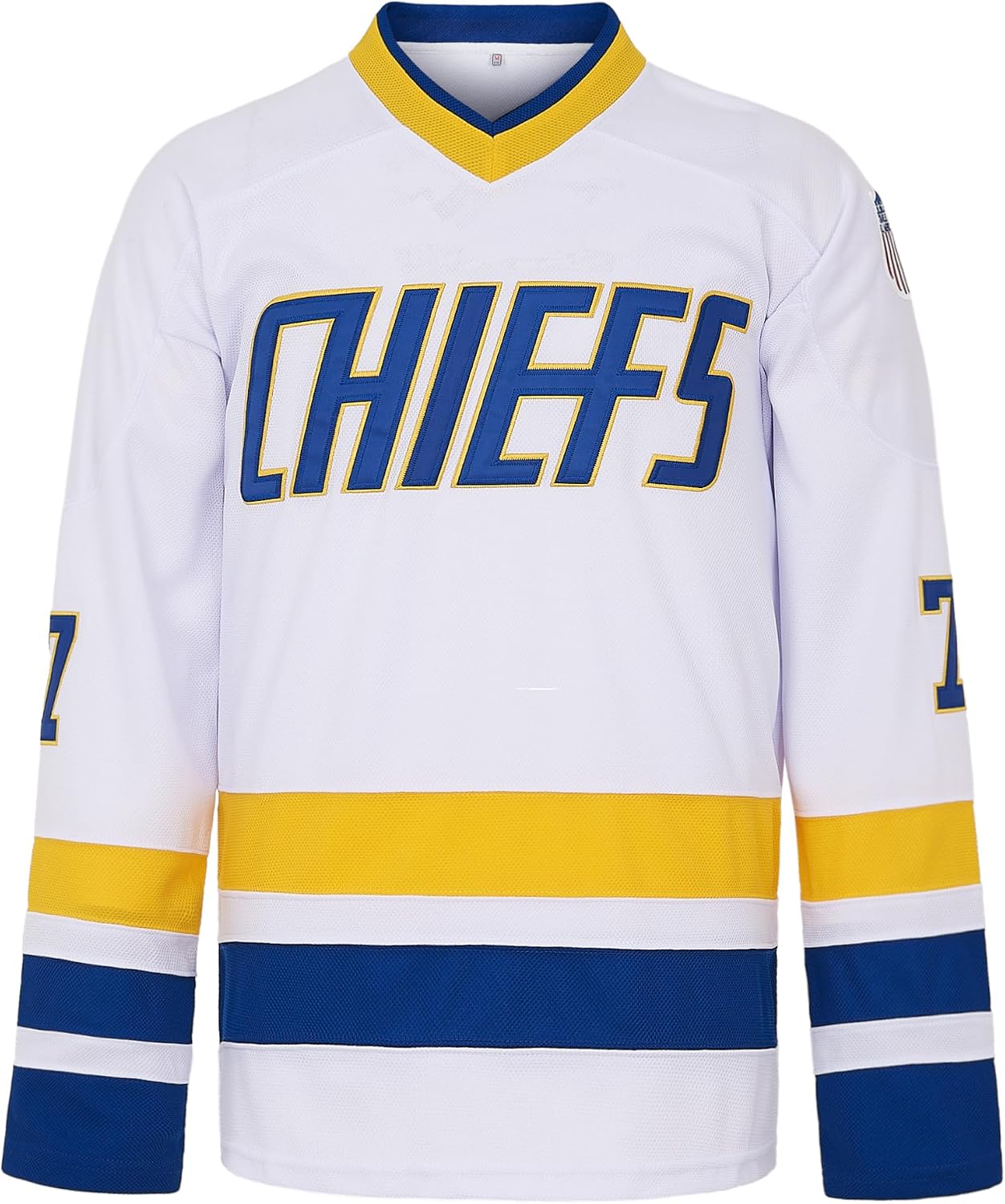 Mens Ice Hockey Jersey #7 Reggie Dunlop 90s Hiphop Party Costume Shirts