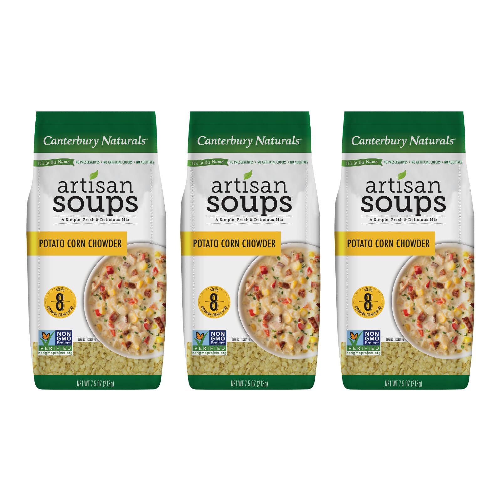 Artisan Soup Mix, Potato Corn Chowder, 7.5 Ounce, Pack of 3