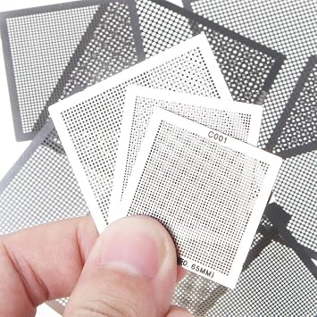 10Pcs/Set BGA Reballing Stencil Template for Computer IC Chip Repair Stencils Parts Repair Stencils Parts