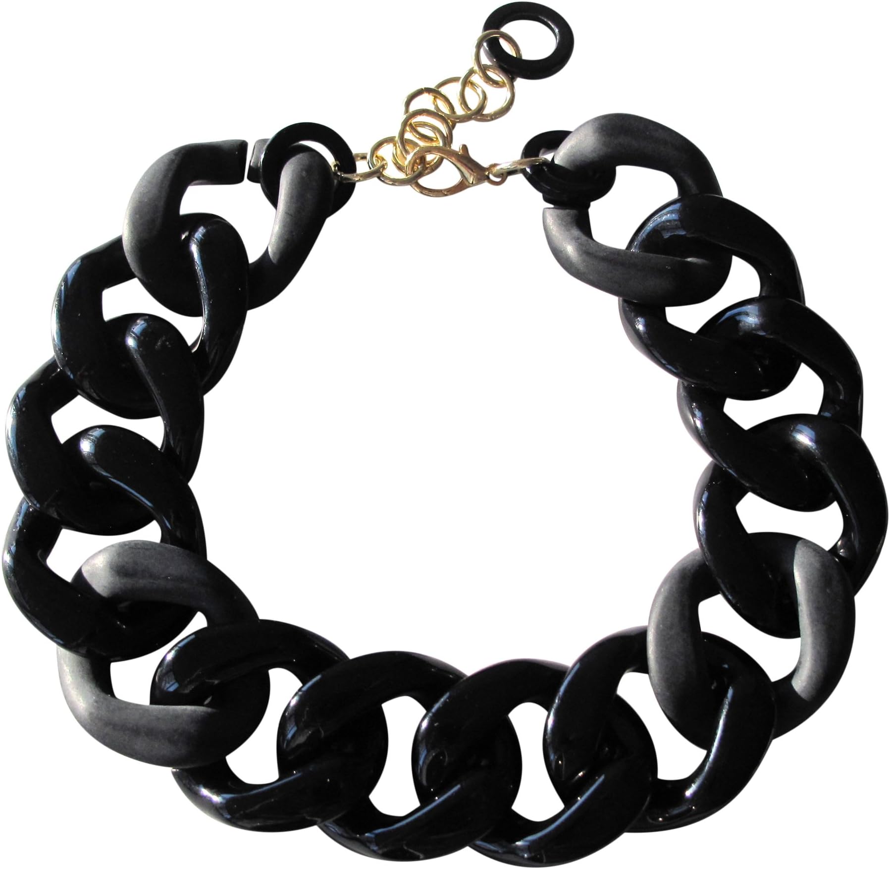 Chunky Resin Chain Link Necklace Made in Italy
