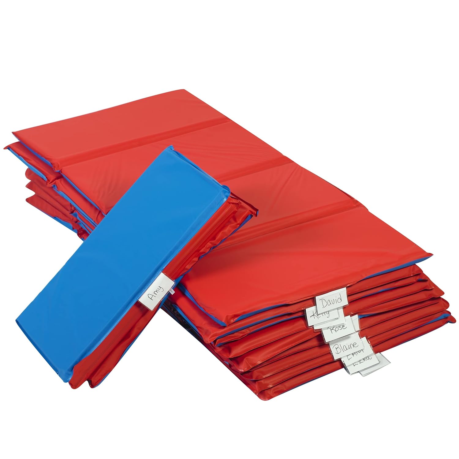 Angel's Rest Daycare 1" Nap Mat, RedBlue, 10 Pack, CF400