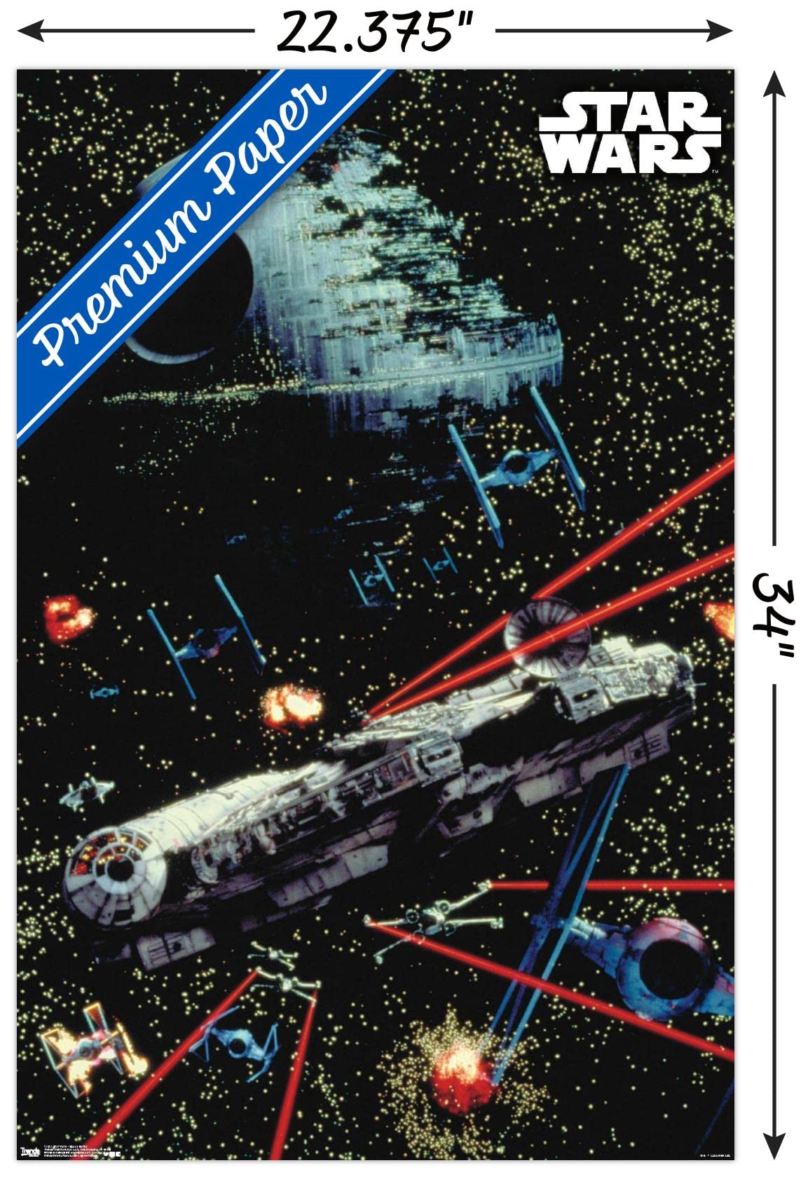 Amazon.com: Trends International Star Wars: Saga - Space Battle