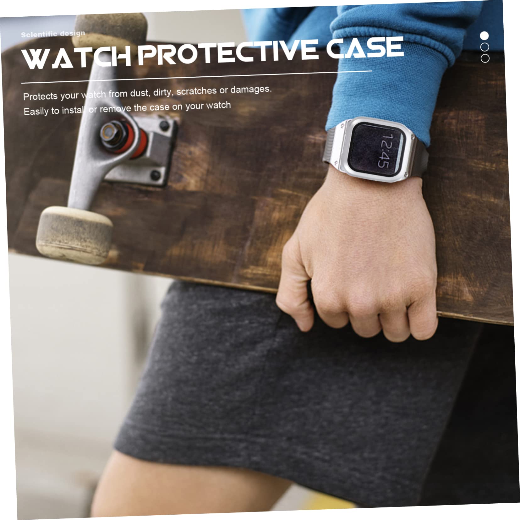 Gatuida 10stücke Schutzgehäuse Für Pc Und Gehärtete Glas-schutzfolie Kratzfest Und Stoßfest Idealer Schutz Für Ihre Smartwatch Roségold