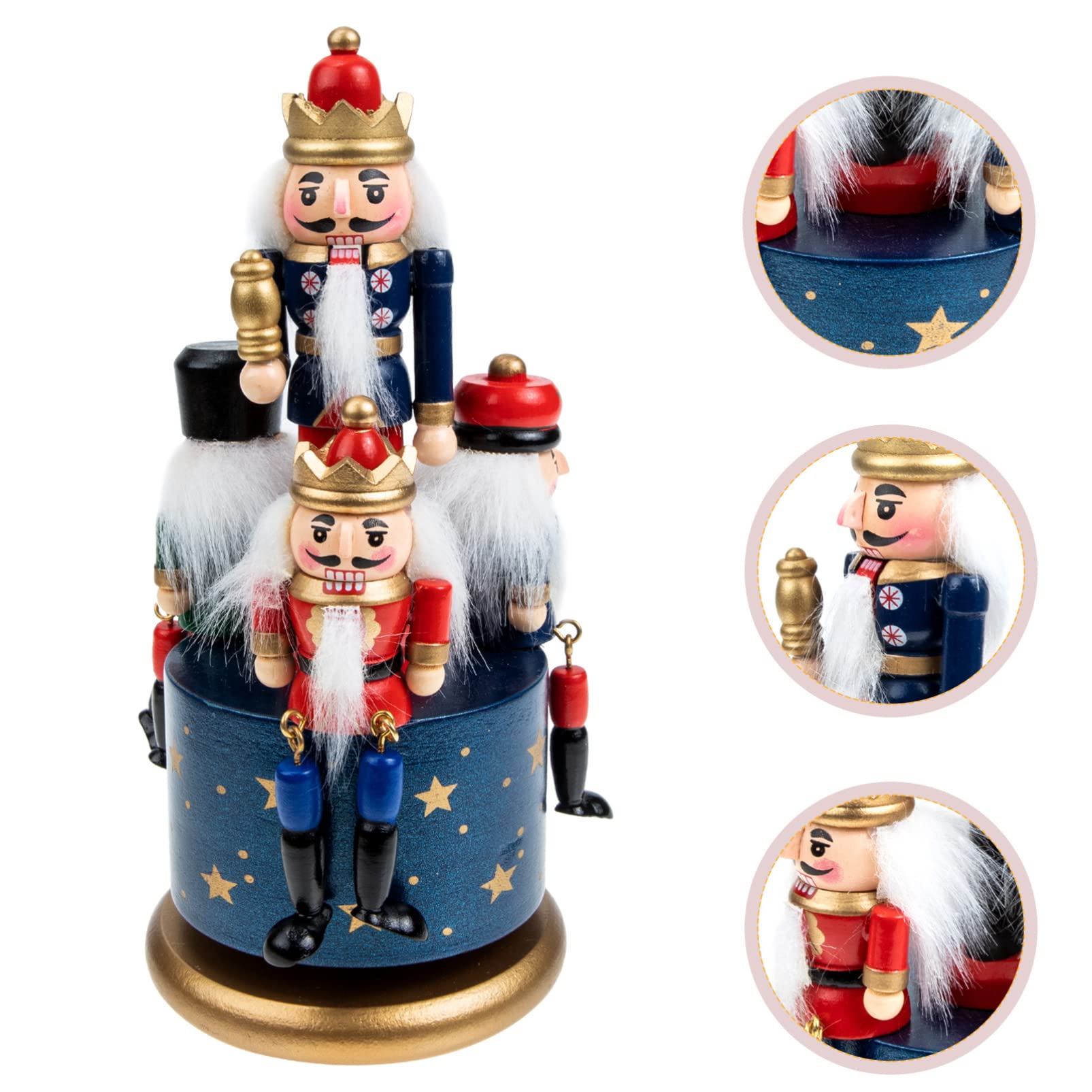 PRETYZOOM Carillon Natalizio in Legno Decorazione Musicale Per Interni Scatola Musicale Design Artigianale Accessori Per Regali Di Compleanno Regalo Per Amanti Della Musica