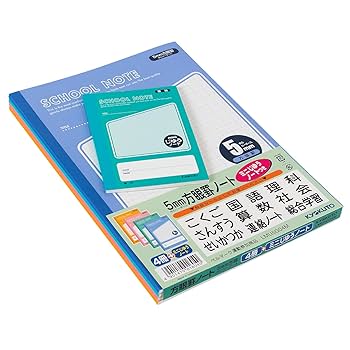 Amazon.co.jp: キョクトウ 学習帳 スクールノート 5mm方眼 B5