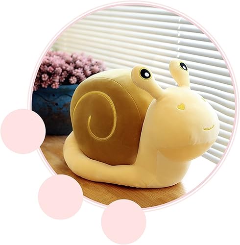 Miniatura 8 de Cojín de caracol - Almohada para suelo y automóvil, comodidad de lectura (amarillo, 11.8 in)