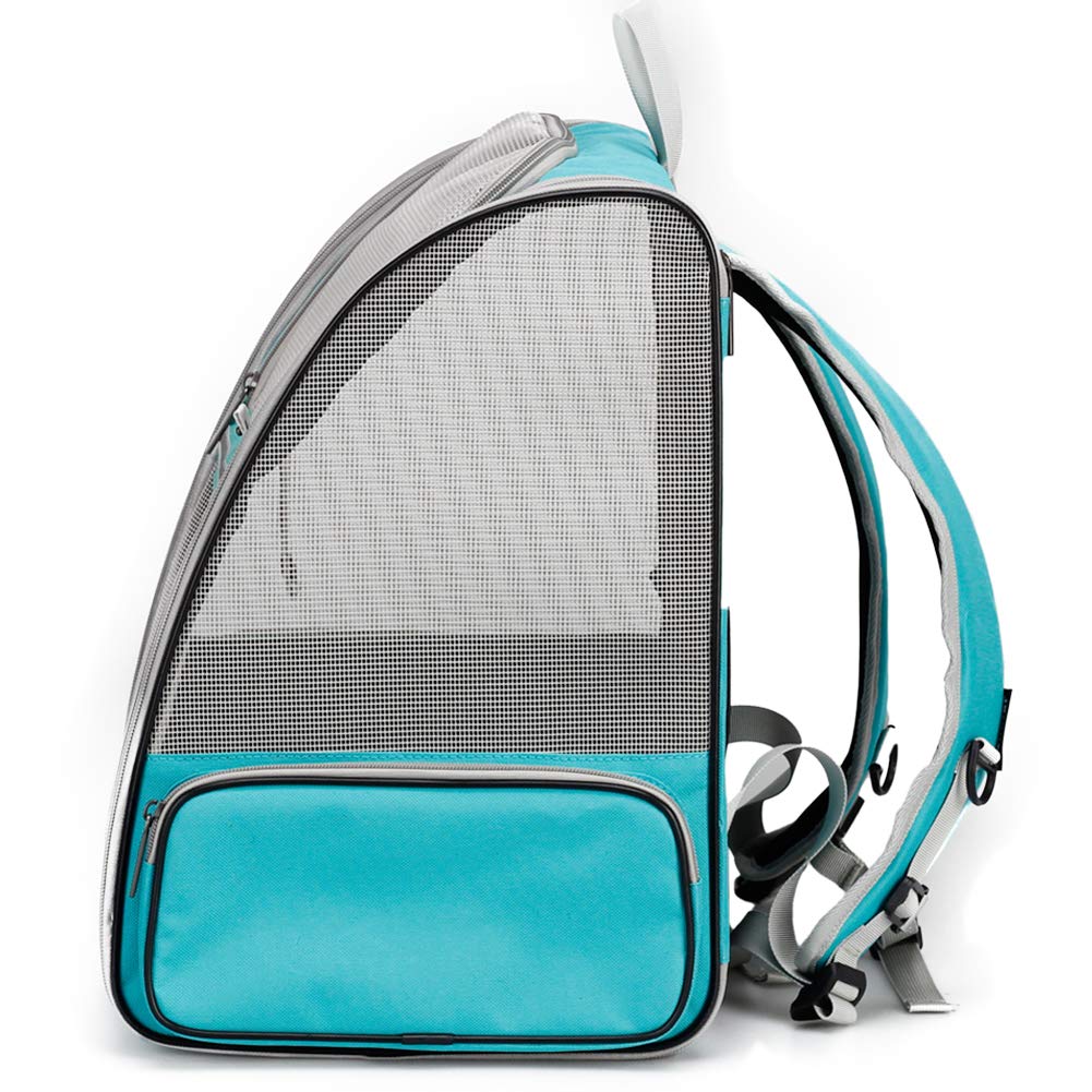 Großer Katze-Träger-Rucksack, Haustier-Träger für kleinen Hund bis zu 16 Pfund, atmungsaktiver entlüfteter Design-Rucksack für Reisen und Wandern im Freien, Fluggesellschaft genehmigt