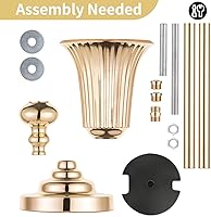 Vista 5 de NUPTIO Juego de 10 jarrones de boda y 10 flores artificiales para centros de mesa de boda