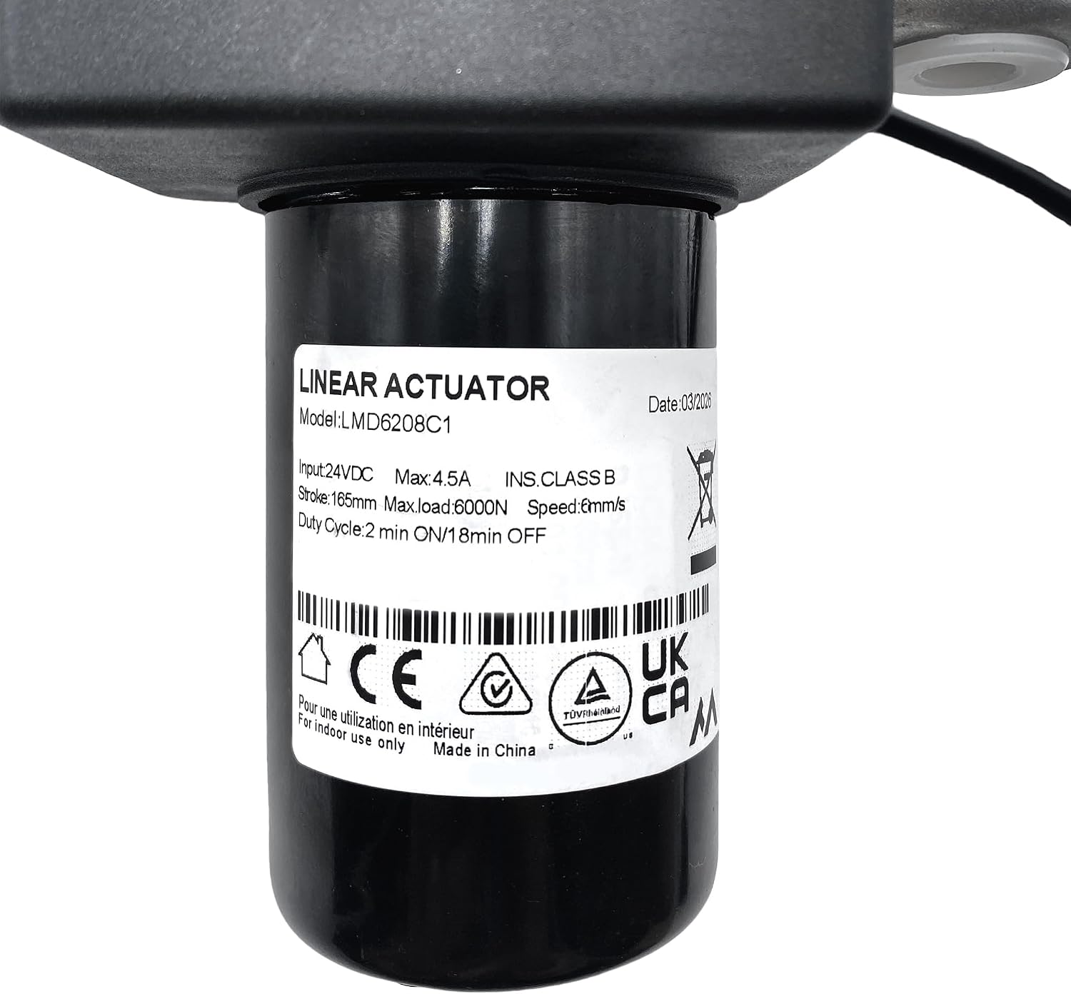 Fruhdi Power Recliner Actuator Replacing Motor Model LMD6208C1 Replacement for Electric Sofa Lift Chairs