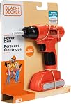Black + Decker Jr. Electronic Power Drill, Boys, Kids Pretend Play Tool with Realistic Sound & Action!