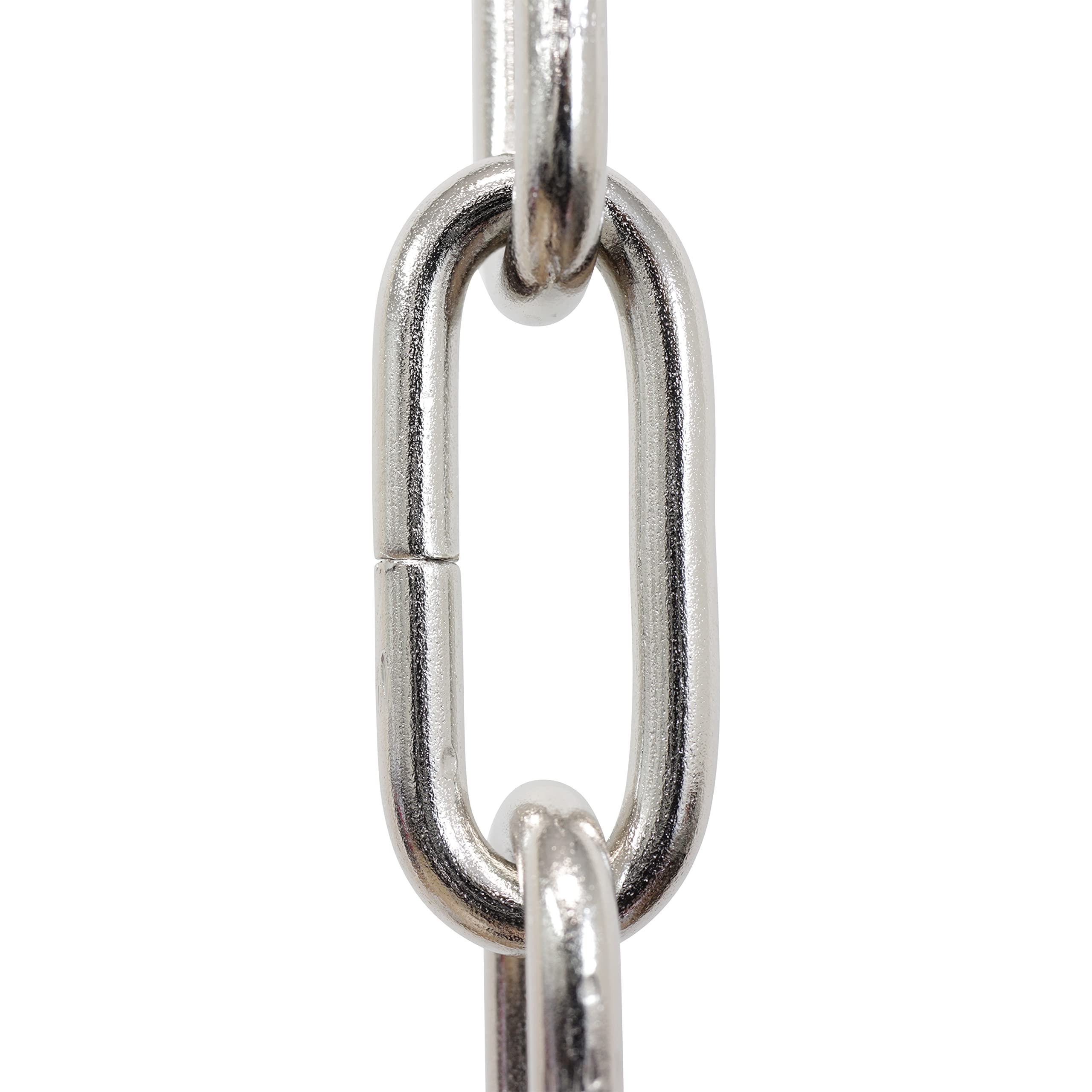 RCH Hardware CH-S59-496-PN-3 Steel Chandelier Chain, Polished Nickel (3 Feet)