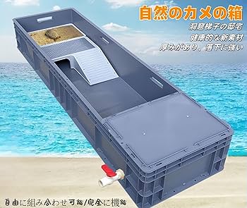 カメックス Amazon | Zehaiwl カメ用水槽 大きい カメ 水槽 亀の水槽 40CM
