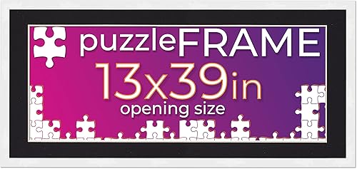 Miniatura 39 de Poster Palooza Kit de marco de rompecabezas de 26.5 x 38.5 pulgadas, incluye hojas de pegamento para rompecabezas, marco de rompecabezas de madera