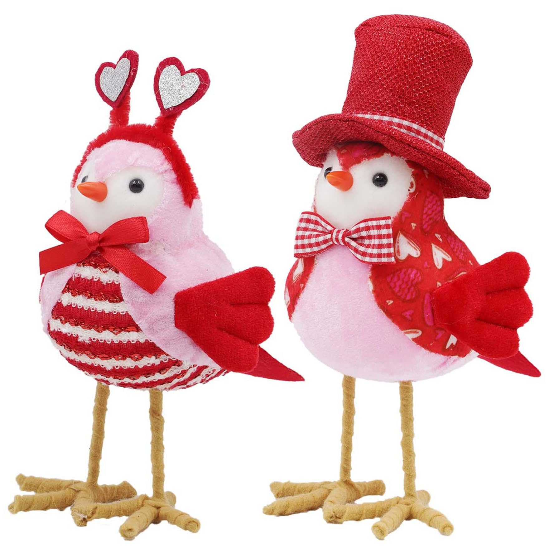 Figurines d'oiseaux d'amour pour décoration d'étagère de salon moderne