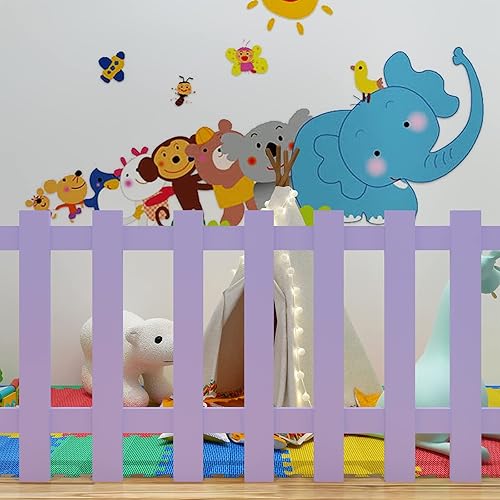 Miniatura 5 de YENHOME Bordes de tablón de anuncios morados, 3 x 590 pulgadas, bordes de aula para tablón de anuncios, autoadhesivo, borde de tablón de anuncios,