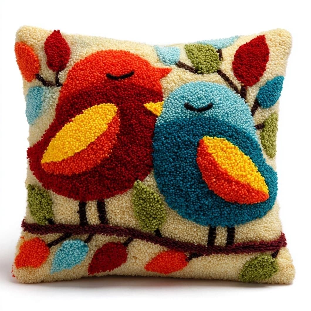 Kitquiver Latch Hook Cushion Kitbird DIY Pillow Cover 43X43Cm
