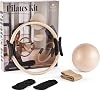 Myga Pilates Ring Set – Pilates Kit with Magic Circle, Anti-Burst Ball, Fabric Resistance Band & Non-Slip Grip Socks – Lightweight & Durable for Strength Training, Toning & Flexibility