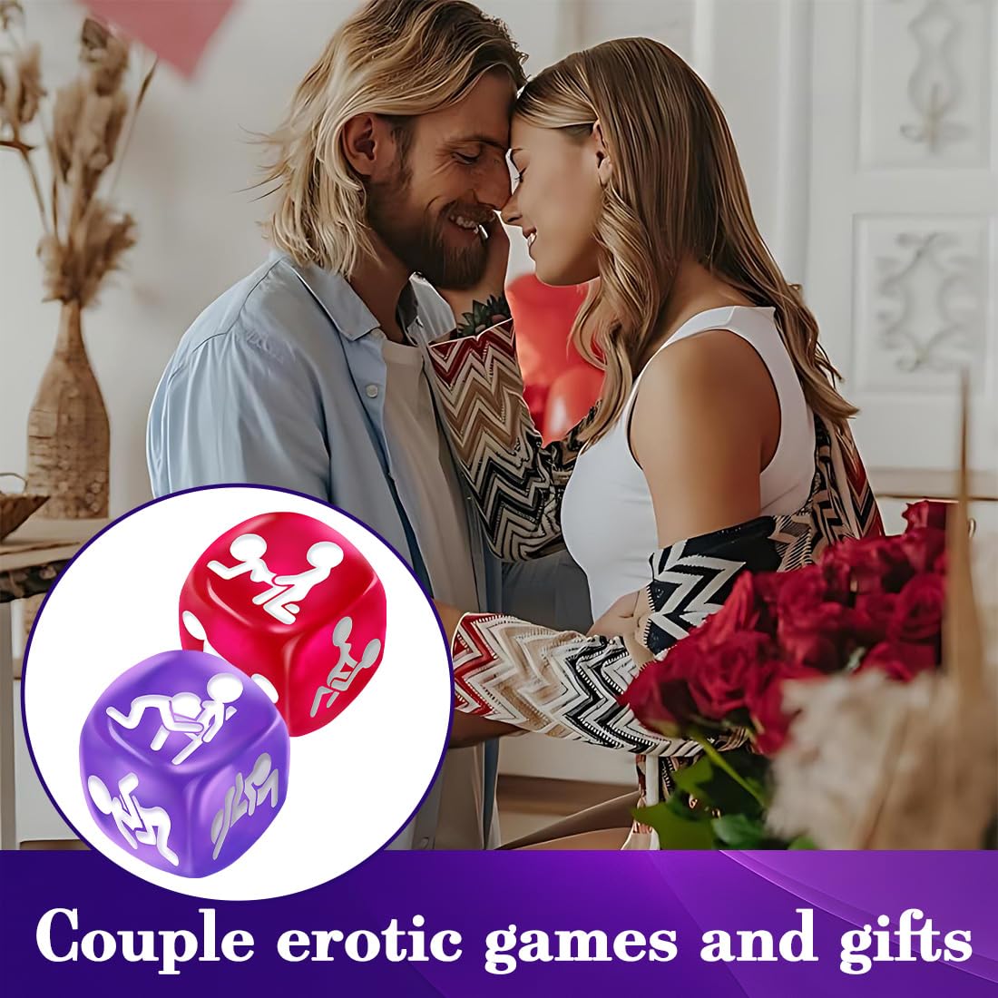 2 Pezzi Regalo San Valentino Per Lui Lei Idee Regalo Uomo Natale Regalo Divertente Regalo Fidanzato Fidanzata Coppia Moglie Marito Calendario Avvento Uomo Donna 18Mm