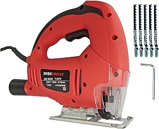 Inditrust New Electric Jigsaw Machine 700W WITH 6 MONTHS WARRANTY with 5pc T244D wood cutting blade 100% Copper Winding