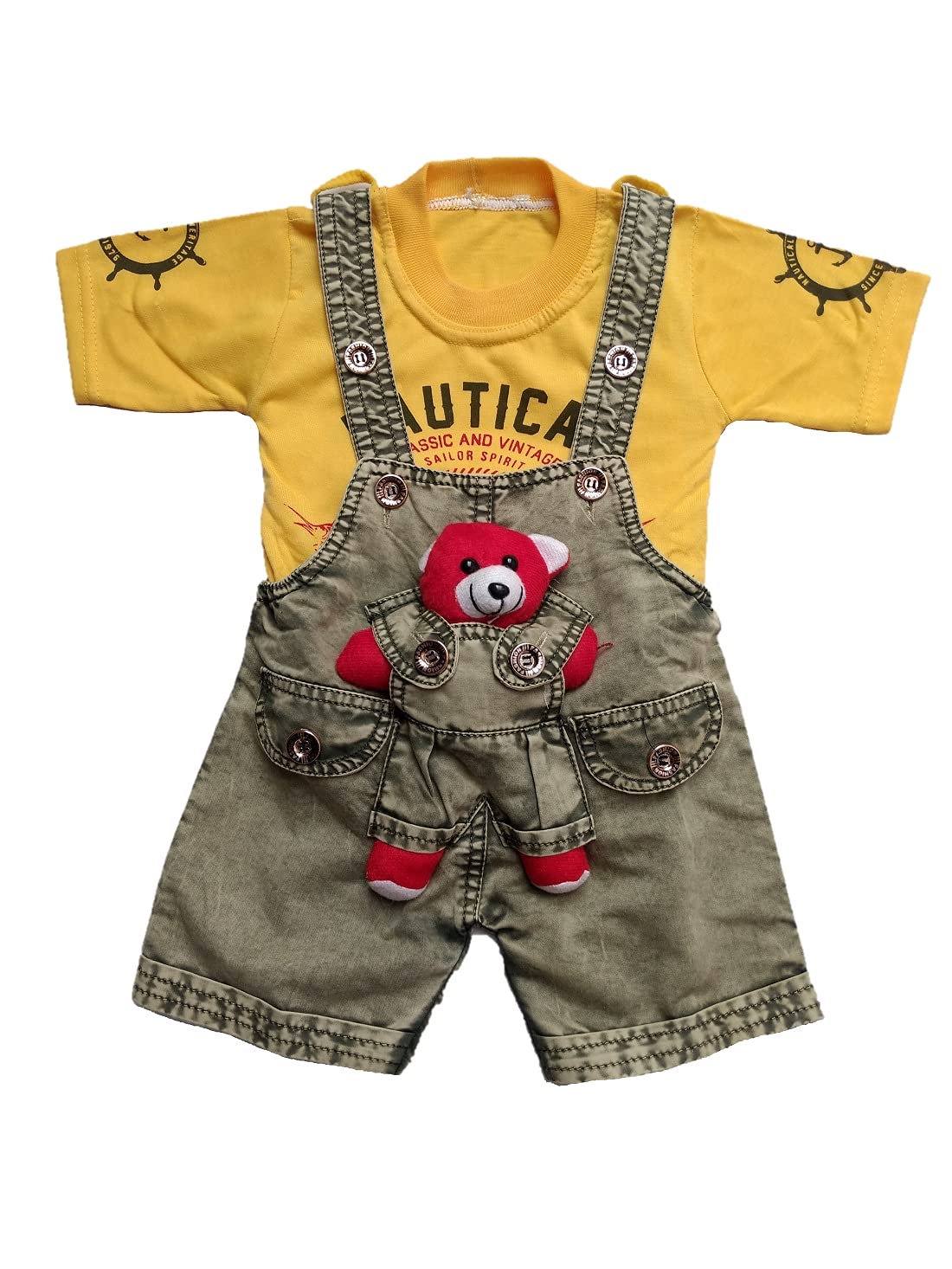 Gorduch Baby Boy And Baby Girl Denim Dungaree Set T Desertcart