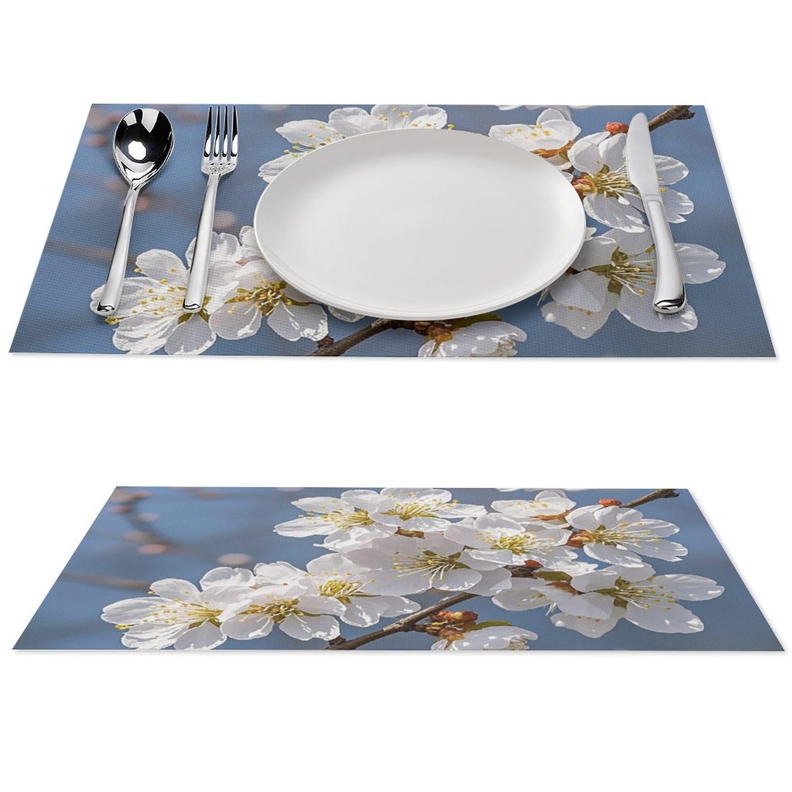 Set de table en PVC japonais : lot de 4 napperons lavables pour salle à manger
