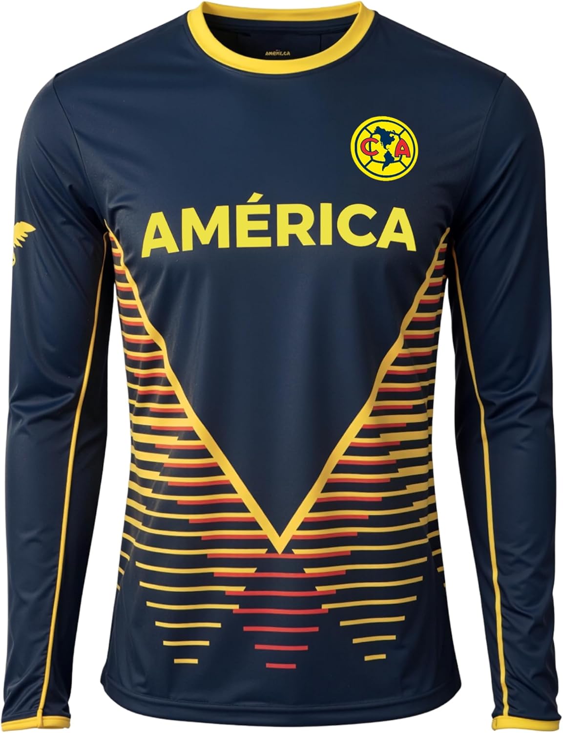 Club América Long Sleeve Soccer Shirt - Adult Sizes Fan Apparel - Official Style Shirt - Training Top