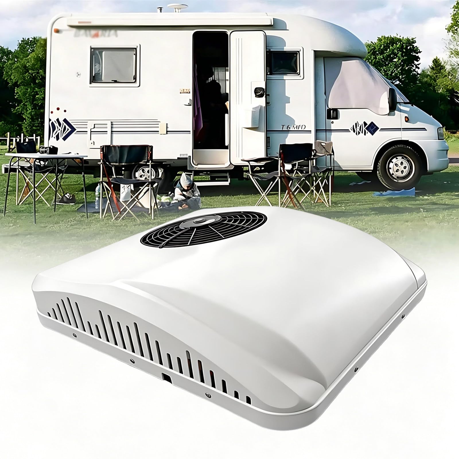 MIAOXIAOLONG Solar Powered Function 12v/24v/48v/60-72v Dc Parking Air Conditioner Cooling-60V~72V