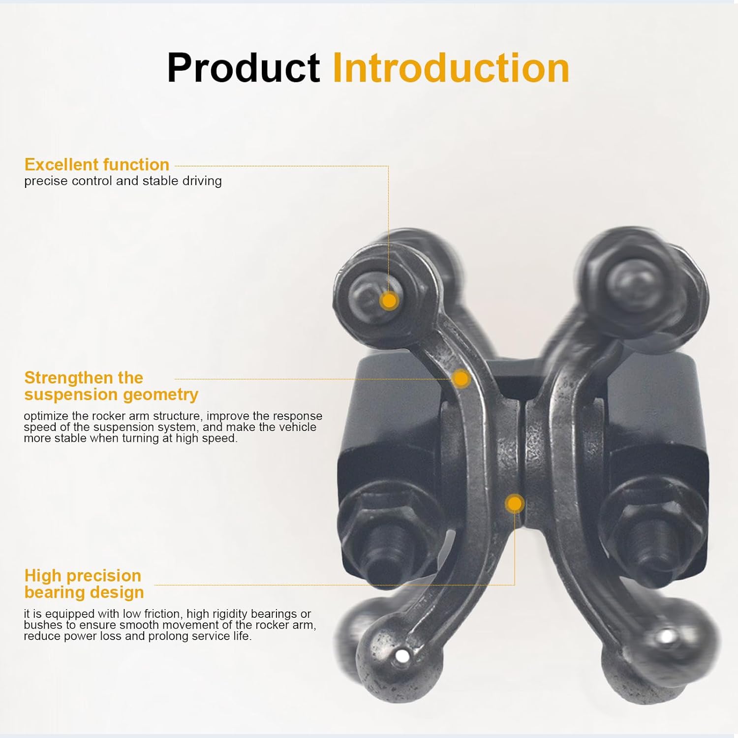 Racing Shaft Rocker Arm Set w Silver For Predator 212cc Non-Hemi, Honda GX160/200, 196cc Clone