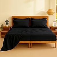 Vista 19 de Casa Platino Juego de sábanas tamaño Queen – Sábanas 100% algodón tamaño Queen refrescantes con 4 fundas de almohada, sábana bajera de bolsillo