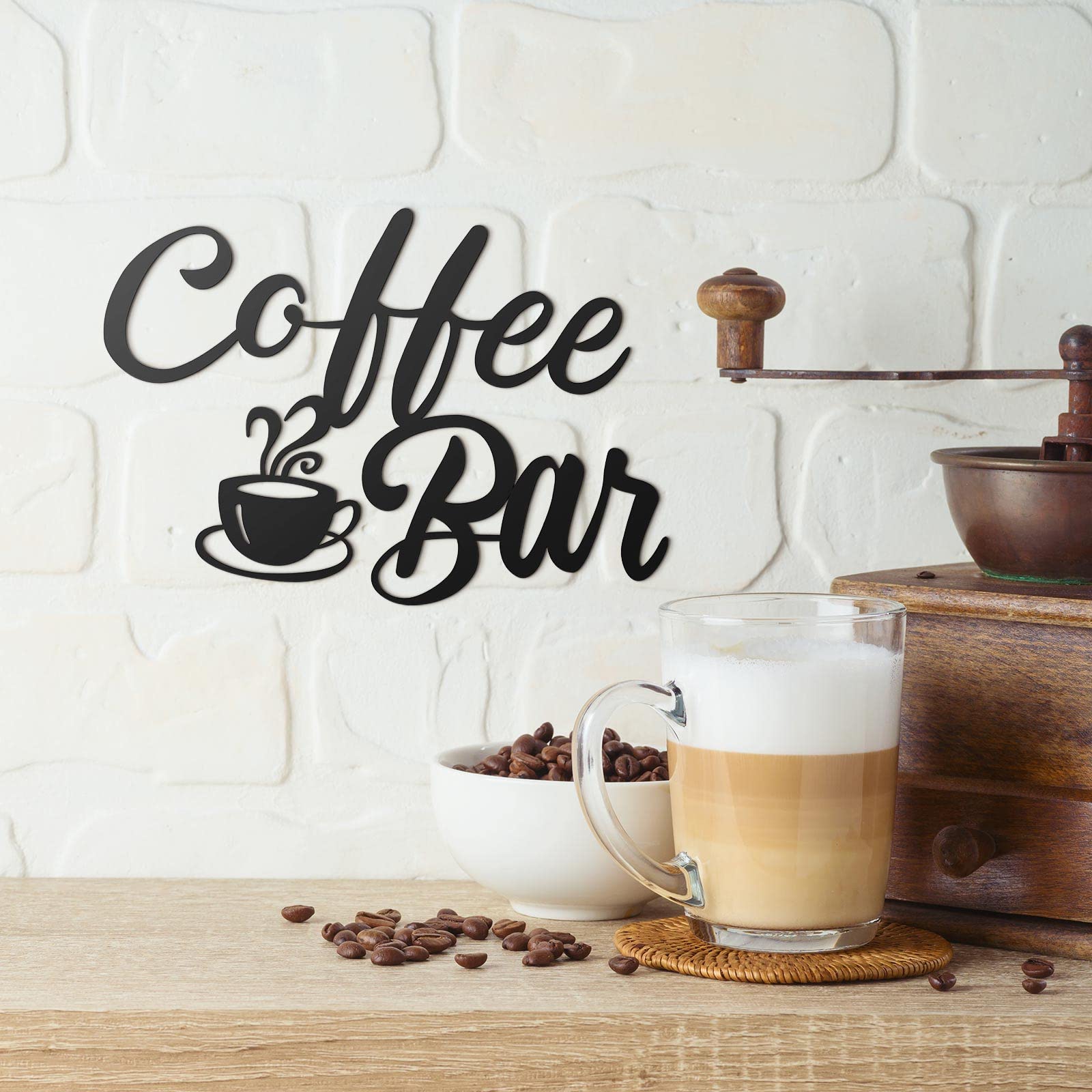 Amazon.com: Shimeyao Coffee Bar Accessories Coffee Bar Sign for
