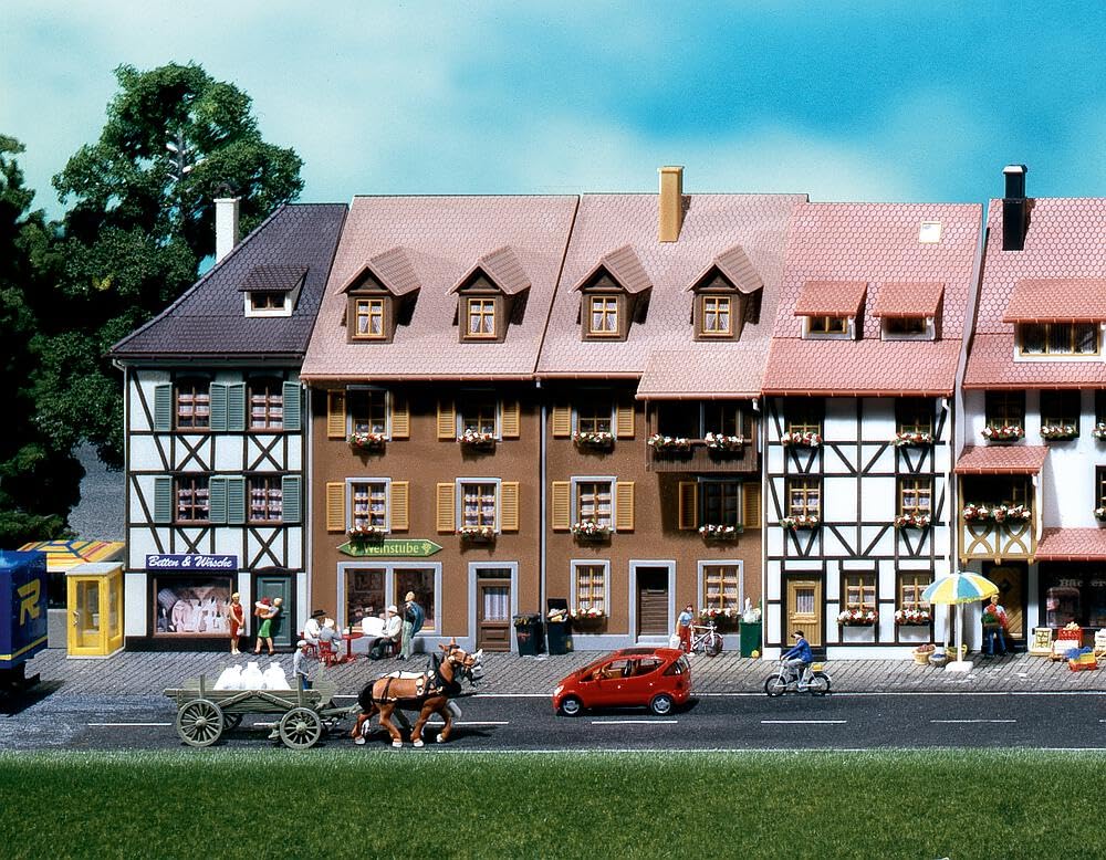 FALLER Low Relief Houses (2) Model Kit II HO Gauge 130432