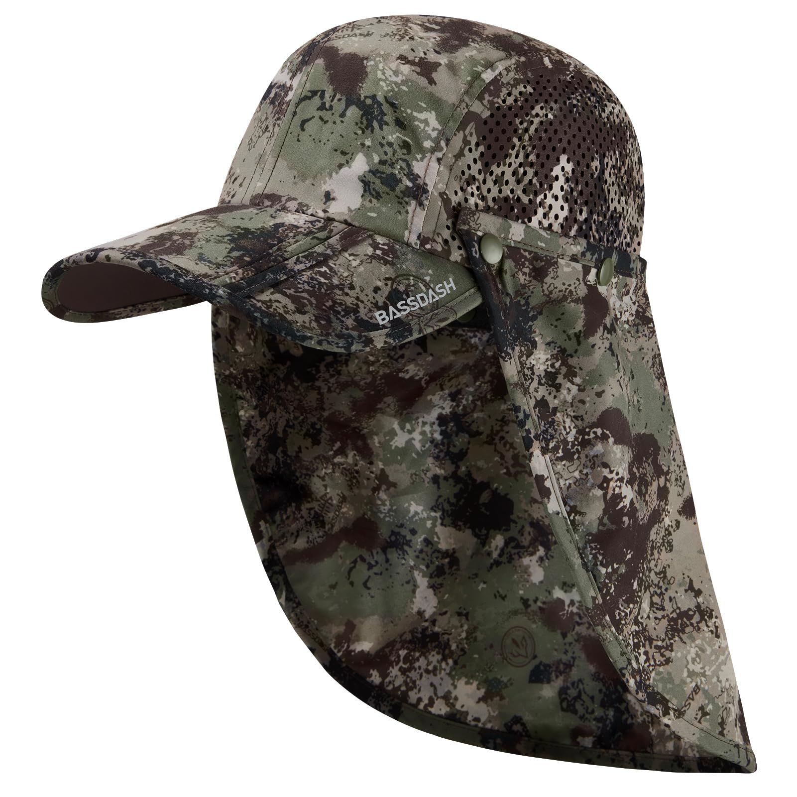 Bassdash UPF 50+ Foldable Fishing Hat Baseball Cap with Removable Neck Flap Portable for Men Women Golf Hiking โ image 1