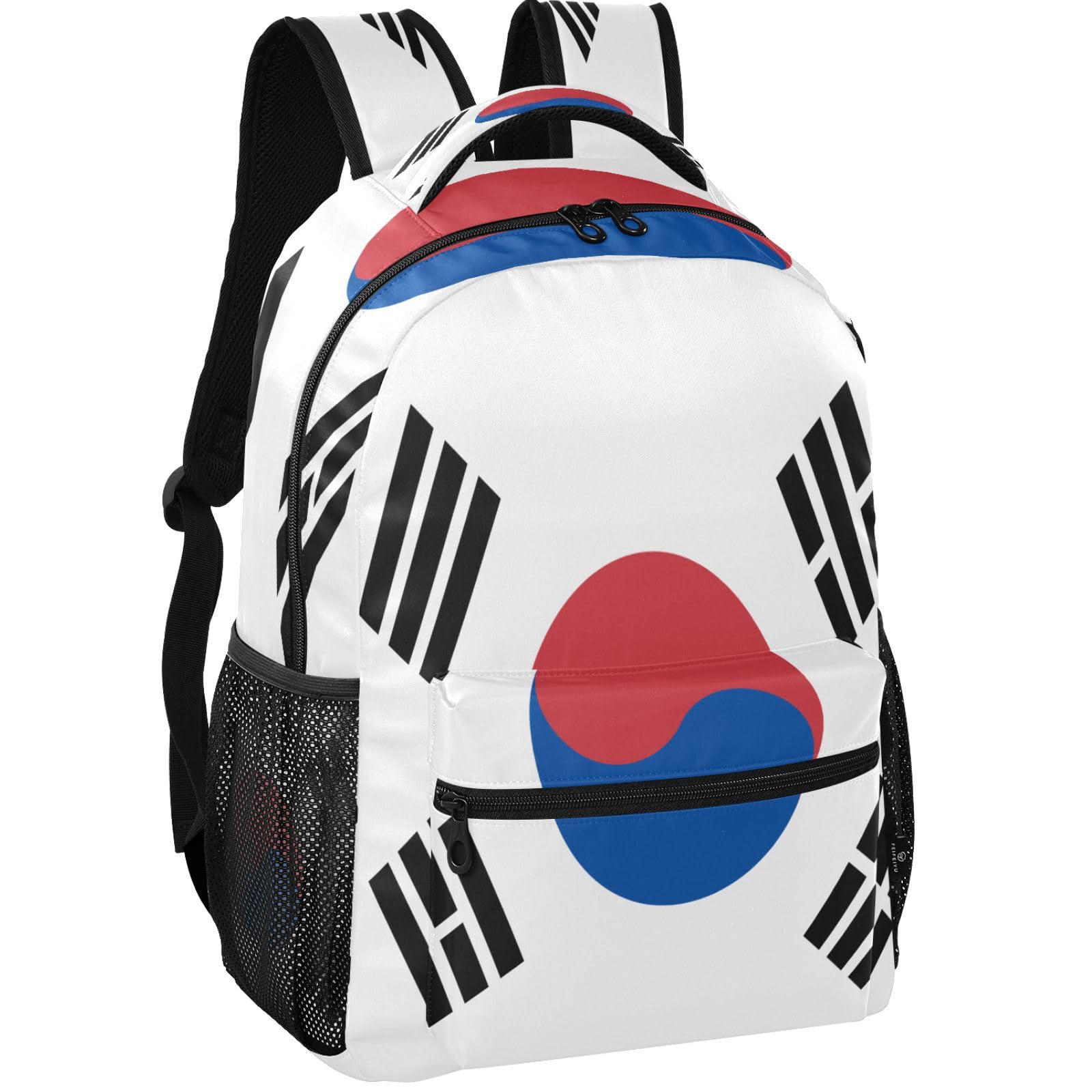 Sac à dos GuoChe 6 compartiments avec doublure peau de pêche pour ado de 7 à 18 ans - 8