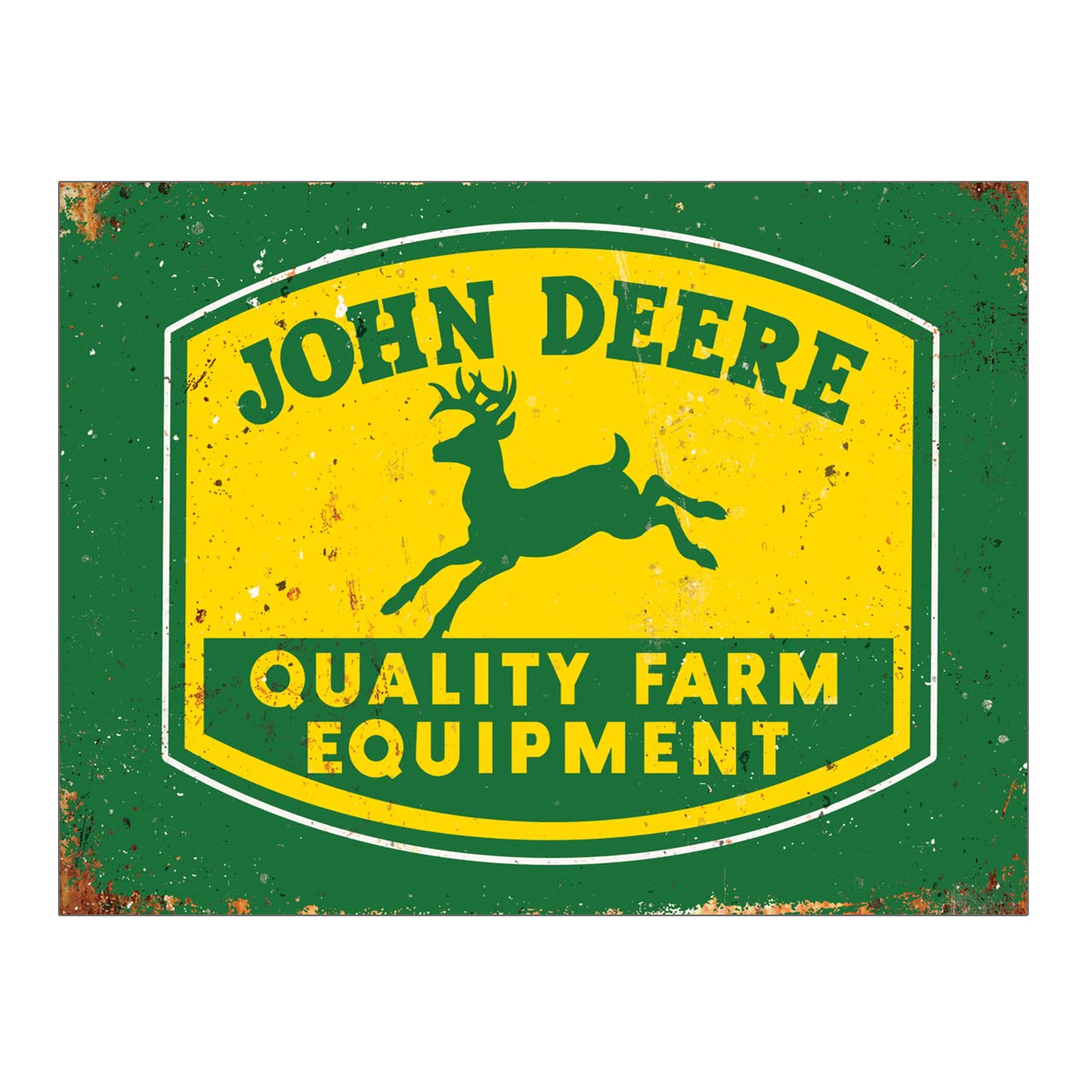 Metal Sign Plaque Print Poster Retro John Deer Farm Equipment Gift Dad Man Cave Shed Home Bar Garage Ref12774 (10x8 inches (Approx) 25cmx20cm)