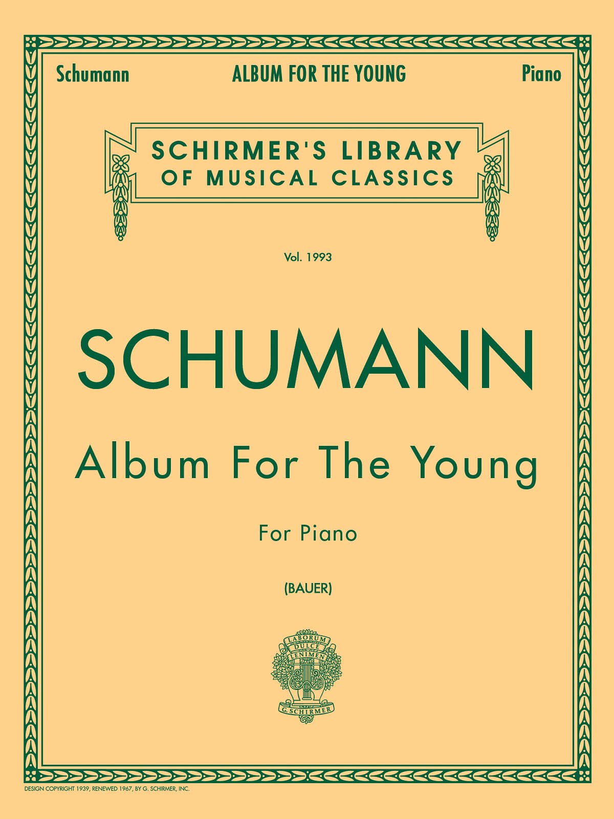 Album for the Young, Op. 68: Schirmer Library of Classics Volume 1993 Piano Solo