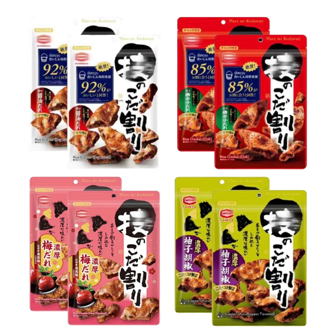 技のこだ割り　濃厚梅だれ　14袋セット Amazon.co.jp: 【4種アソートセット】技の こだ割り 濃厚梅だれ (100g